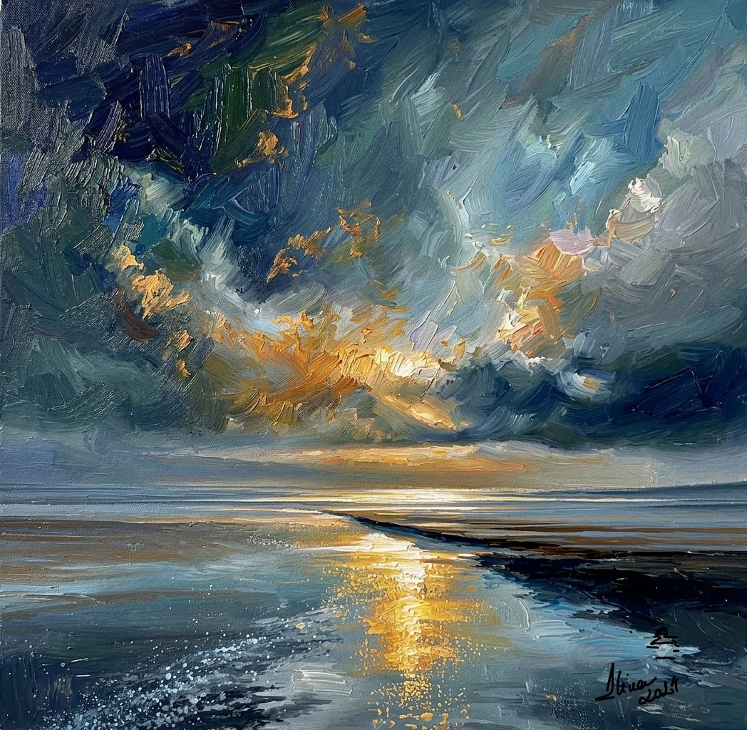 ArteDiAlina.com painting: Nothing can dim the light that shines from within